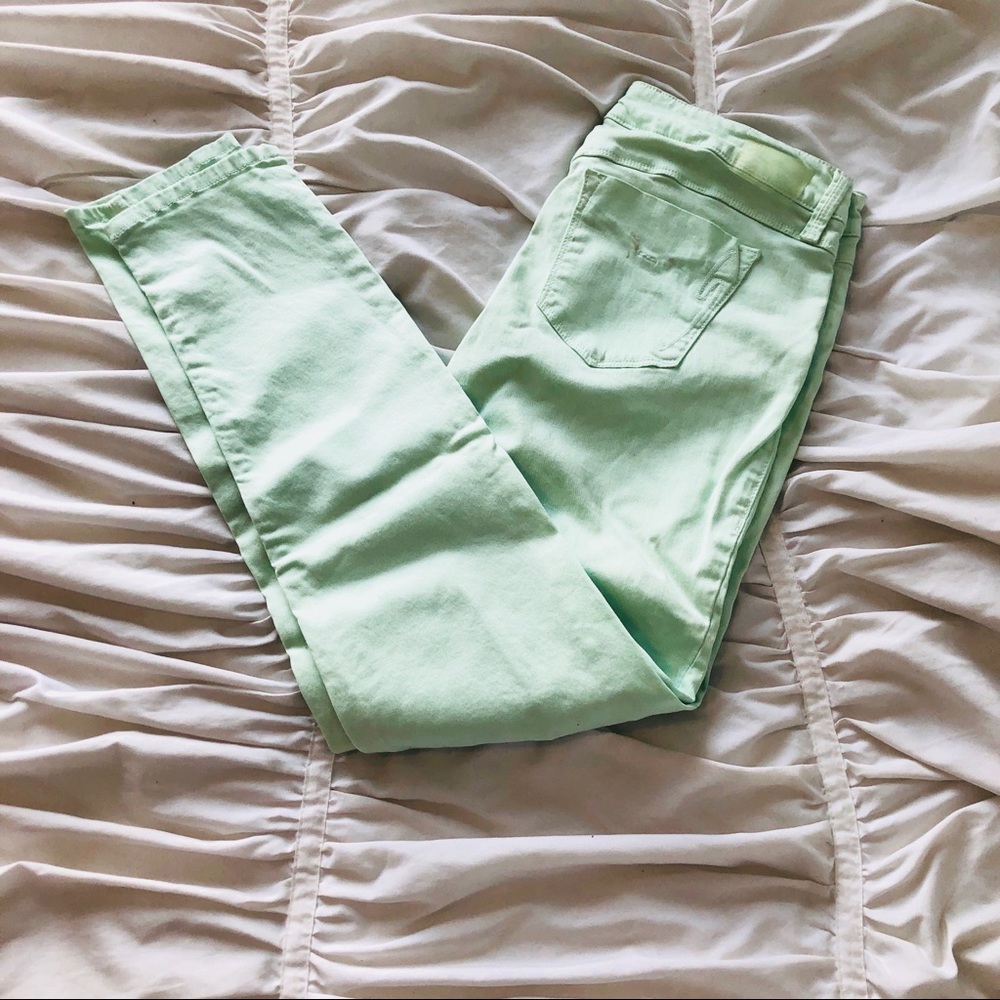 Sold Design Lab Mint Green Skinny Jeans